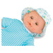Bábika na kúpanie Baby Bath Marin Mon Premiere Corolle s modrými klipkajúcimi očami a žabou 30 c