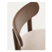 Hnedo-krémové jedálenské stoličky z dubového dreva v súprave 2 ks Nebai – Kave Home