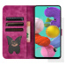 Diárové puzdro na Samsung Galaxy A51 A515 MEZZO motýle a mačka ružové