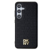 DKNY PU Leather Repeat Pattern Stack Logo Magsafe Zadný Kryt pre Samsung Galaxy S24+ Black