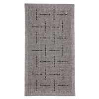 Kusový koberec FLOORLUX Silver/Black 20008 – na ven i na doma - 200x290 cm Devos koberce