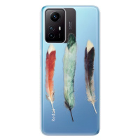 Odolné silikónové puzdro iSaprio - Three Feathers - Xiaomi Redmi Note 12S