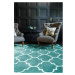 Modrý ručne tkaný vlnený koberec 120x170 cm Albany – Asiatic Carpets