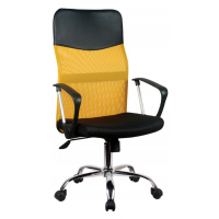 Expedo Kancelárska stolička KORAD OCF-7, 58x105-115x60, oranžová/čierna