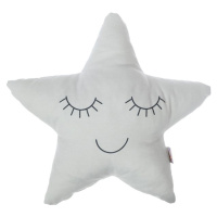 Svetlosivý detský vankúšik s prímesou bavlny Mike & Co. NEW YORK Pillow Toy Star, 35 x 35 cm