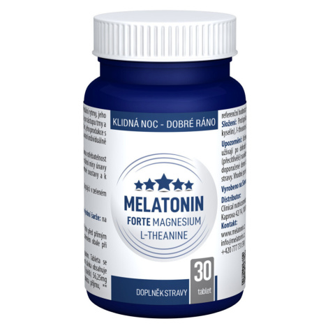 CLINICAL Melatonín Forte Magnesium L-Theanine 30 tabliet