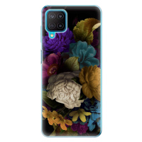Odolné silikónové puzdro iSaprio - Dark Flowers - Samsung Galaxy M12