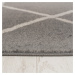 TA Sivý moderný koberec Gino Rozmer: 80x150 cm