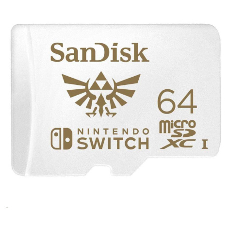 Karta SanDisk MicroSDXC 64 GB pre Nintendo Switch (R:100/W:90 MB/s, UHS-I, V30,U3, C10, A1) lice