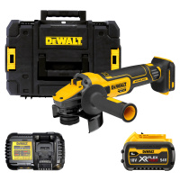 DEWALT 18V XR FLEXVOLT 125 mm Aku uhlová brúska ADVANTAGE, 1x 6,0 Ah FLEXVOLT DCG409T1-QW