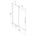MEXEN/S - Velar Dvojkrídlová posuvná vaňová zástena 80 x 150 cm, transparent, biela 896-080-000-