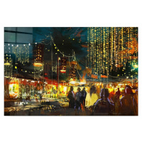 Sklenený obraz 70x50 cm City Street - Wallity