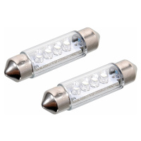 Compass Autožiarovka 4 x LED sufit, 12 V modrá, 2 ks
