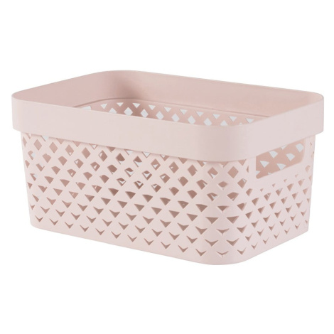 Svetloružový plastový úložný box 26x17,5x12 cm Pure – Curver