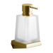 SAPHO - SOUL závesný dávkovač mydla 350 ml, mliečne sklo, zlato 164929