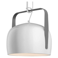 Karman Bag biela závesná lampa, Ø 32 cm, hladká