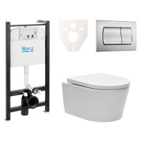 Cenovo zvýhodnený závesný WC set Roca na zamurovanie + WC SAT Brevis SIKORW3