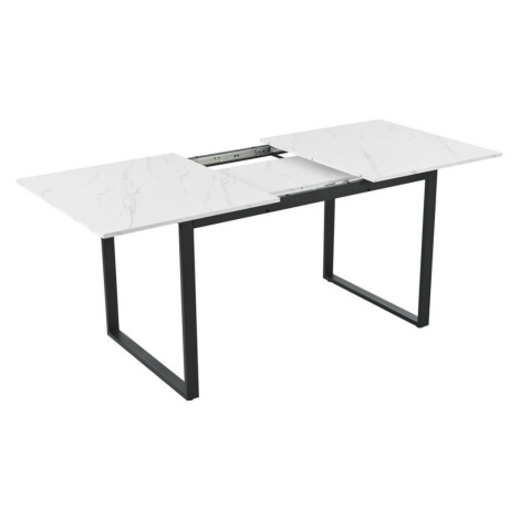 Redom JEDÁLENSKÝ stôl 140/180/80/75 cm rozkladací s mramorovým vzhľadom a nastaviteľnými nožička
