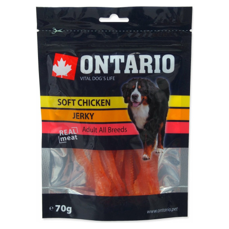 Pochúťka Ontario kura, mäkké prúžky 70g