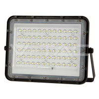 15W LED solárny reflektor 6400K vymeniteľná batéria 3m drôt čierny 1200lm VT-120W (V-TAC)