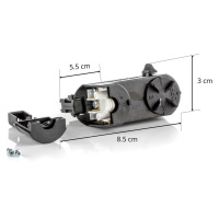 3-fázový multiadaptér Noa, nosnosť 10 kg, čierny