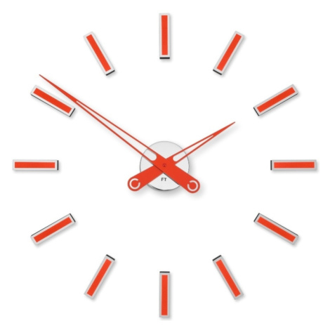 Dizajnové nalepovacie hodiny Future Time FT9600RD Modular red 60cm