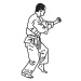 Patchwork vytlačovač Bojové umenie - Karate/Judo Man - Patchwork Cutters