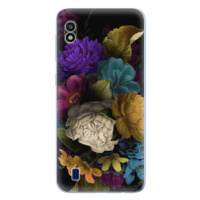 Odolné silikónové puzdro iSaprio - Dark Flowers - Samsung Galaxy A10