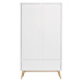 Biela detská šatníková skriňa Pinio Swing, 100 x 200 cm