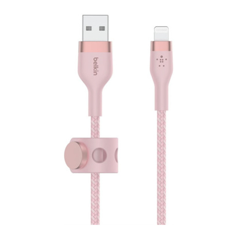 Belkin kábel Boost Charge Pro Flex USB-A to Lightning 1m - Pink