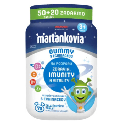 WALMARK Marťankovia gummy s echinaceou 50 + 20 ZADARMO