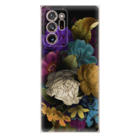 Odolné silikónové puzdro iSaprio - Dark Flowers - Samsung Galaxy Note 20 Ultra