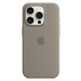 Apple silikónový kryt s MagSafe na iPhone 15 Pro ílovo šedý