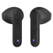 Bluetooth stereo slúchadlá, v5.2, TWS, nabíjací dok, vodotesné, JBL Wave Flex, čierne