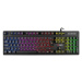C-TECH klávesnica herná polomechanická Iris (GKB-08), casual gaming, CZ/SK, dúhové podsvietenie,