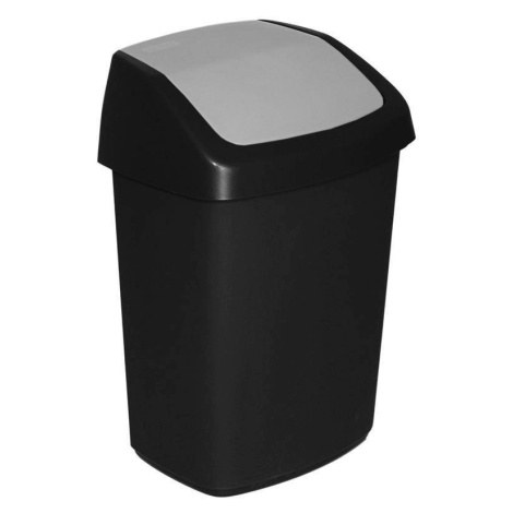 Kôš Curver® SWING BIN, 25L, 27,8x34,6x51,1 cm, čierny/sivý, na odpadky