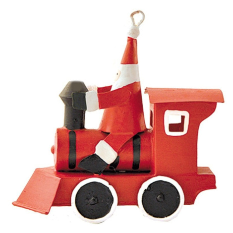 Vianočná dekorácia G-Bork Santa in Red Train