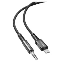 Kábel Cable Lightning to mini jack 3,5mm Acefast C1-06 1.2m (black)