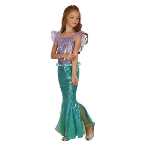 Made Detský kostým Morská panna zelená 120 - 130 cm