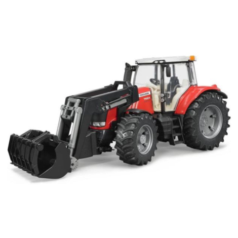 Bruder Traktor MASSEY FERGUSON 7624 s čelným nakladačom Brüder Mannesmann