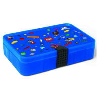 LEGO® Iconic úložný box s priehradkami - modry