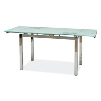 Sconto Jedálenský stôl SIG-GD017 biela/chróm