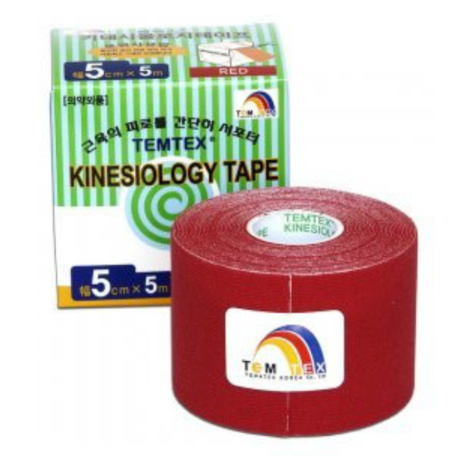 TEMTEX Tejpovacia páska Tourmaline červená 5 cm x 5 m