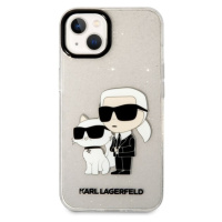 Karl Lagerfeld IML Glitter Karl a Choupette NFT kryt iPhone 13 číry