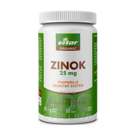 VITAR ORGANIC Zinok 25 mg