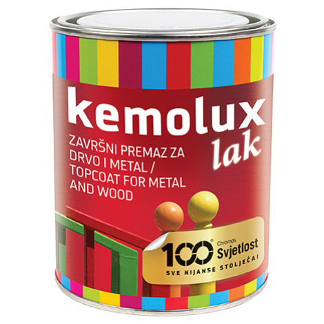KEMOLUX - Matná vrchná farba na kov biely 0,65 l