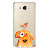 Odolné silikónové puzdro iSaprio - Dog And Bird - Samsung Galaxy J5 2016