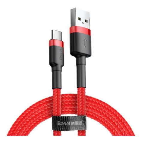 BASEUS Kábel USB na USB-C Baseus Cafule 1,5A 1m červený
