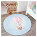 Svetlomodrý detský koberec ø 100 cm Comfort – Mila Home