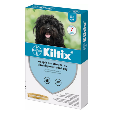 KILTIX antiparazitný obojok pre stredné psy, 53cm
